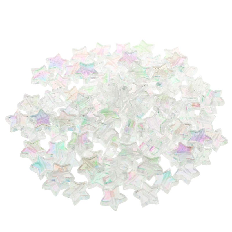 JCBIZ 100pcs 10mm Acrylic Star Beads for DIY Jewelry Making Necklace Bracelet Accessories - Image 2